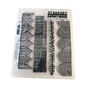 Stampers Anonymous Tim Holtz Classics #6 SCF006 New Crafting Mixed Media